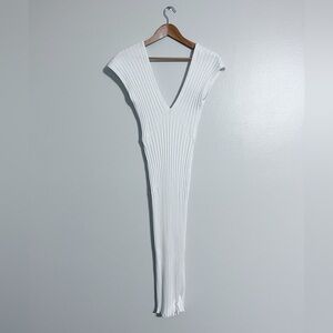 Simon Miller Jago Convertible Ribbed Midi Dress